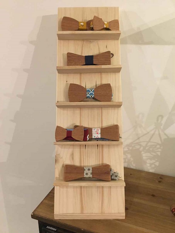 Agnès Cano - Noeuds de papillon en bois 2